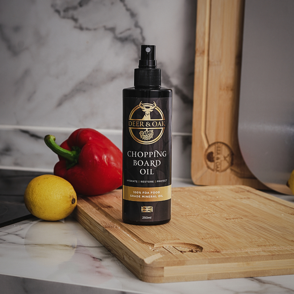 Preserve Your Wooden Kitchen Essentials with Deer & Oak Chopping Board Oil